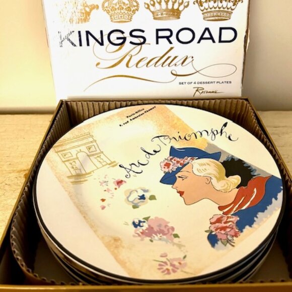 Dessert  plates by Kings Road Redux - Picture 2 of 8